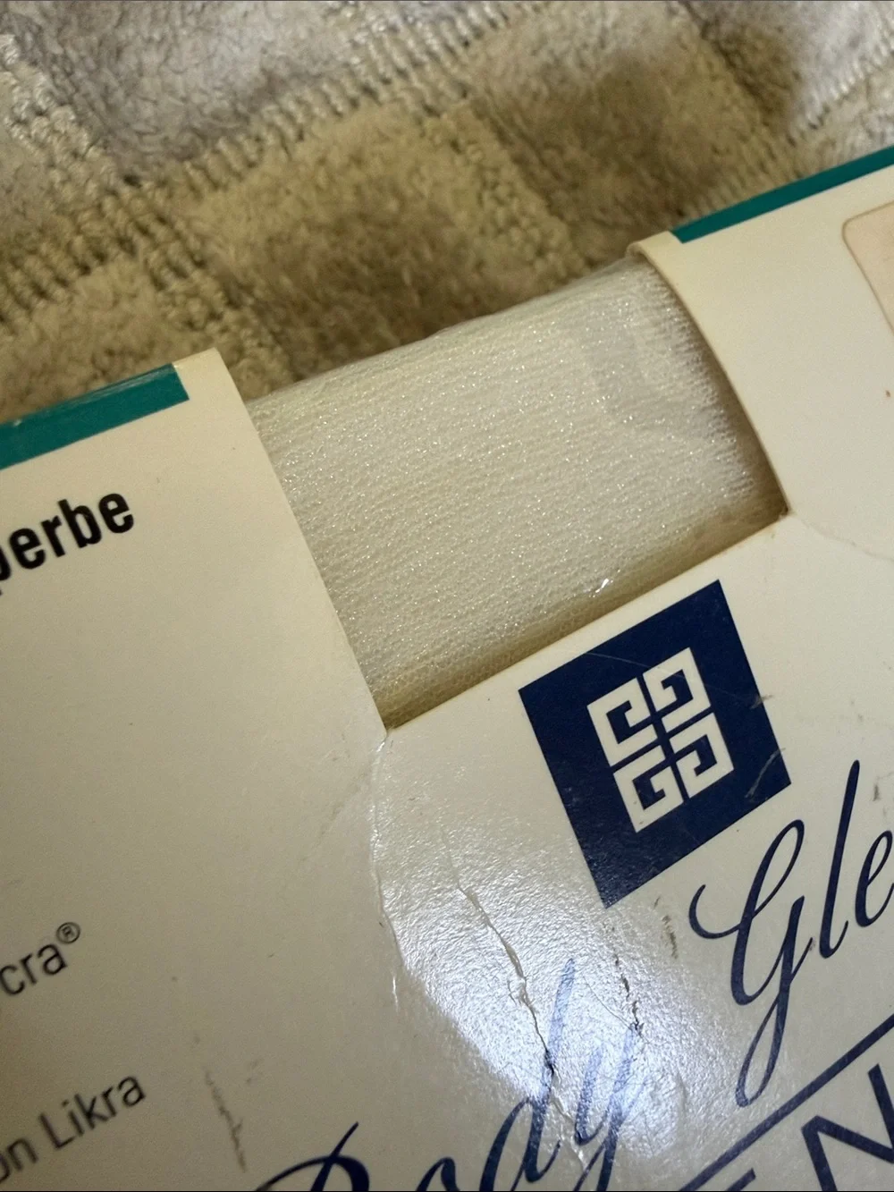 Vintage Givenchy Body Gleamers Sheer Leg Control Top Pantyhose - Crystal B